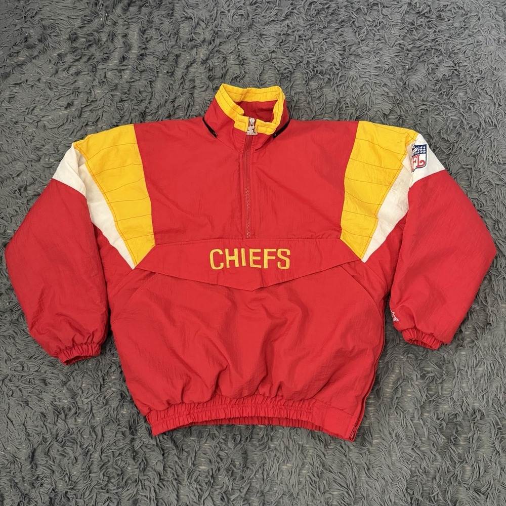 Vintage Kansas City Chiefs Starter Jacket Men's Size Xl USA 90s NFL Football Red
